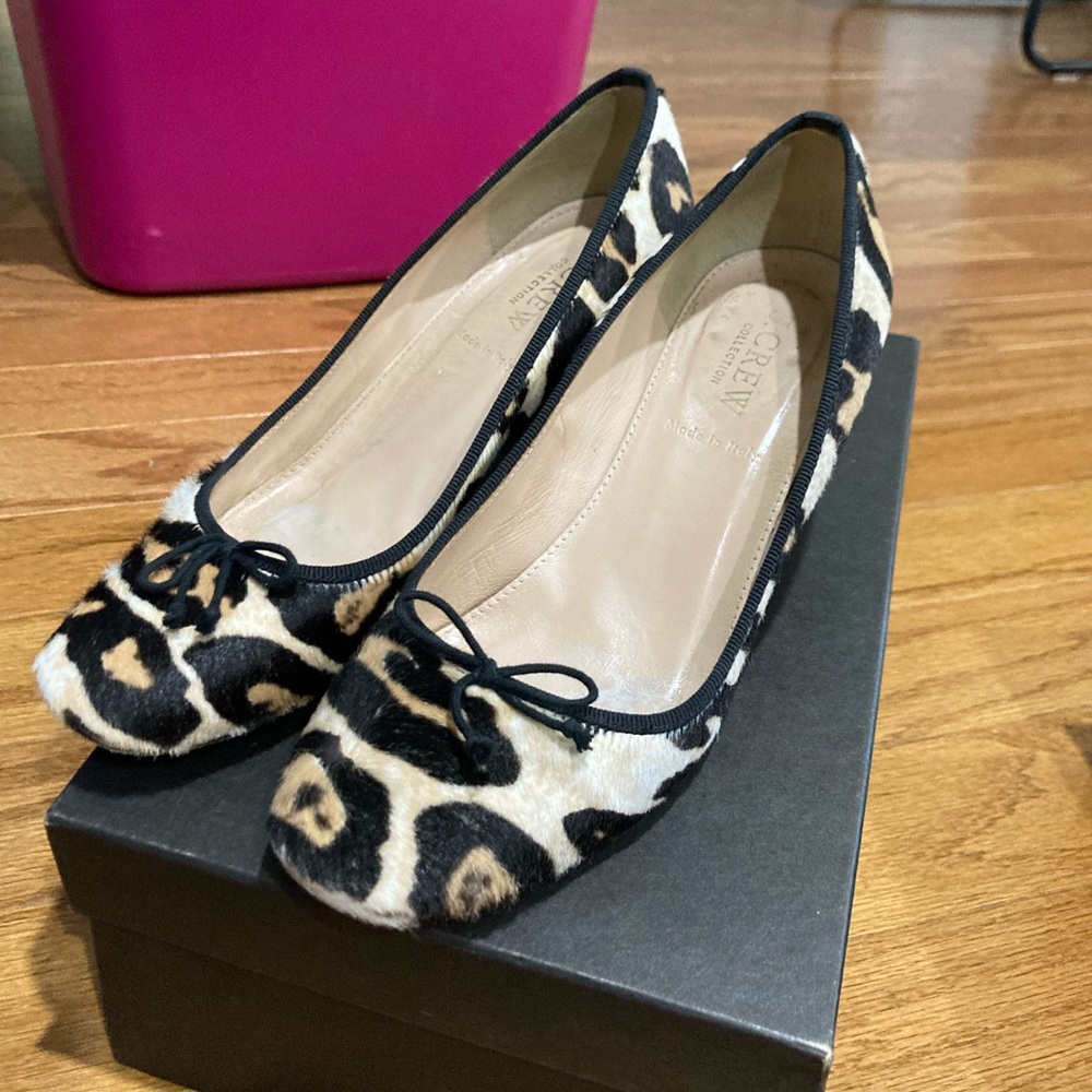 Cheetah print block heels
